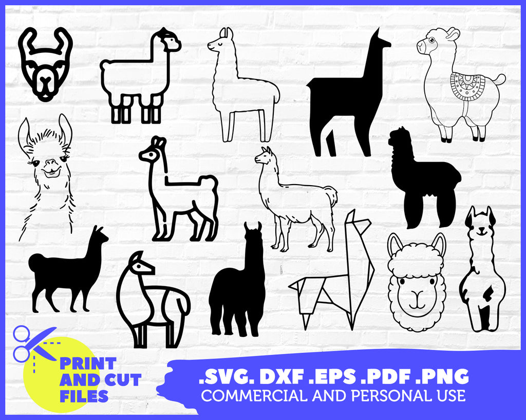 Download Llama Svg Llama Cricut Llama Silhouette Llama Vector Lama Svg Clipartic