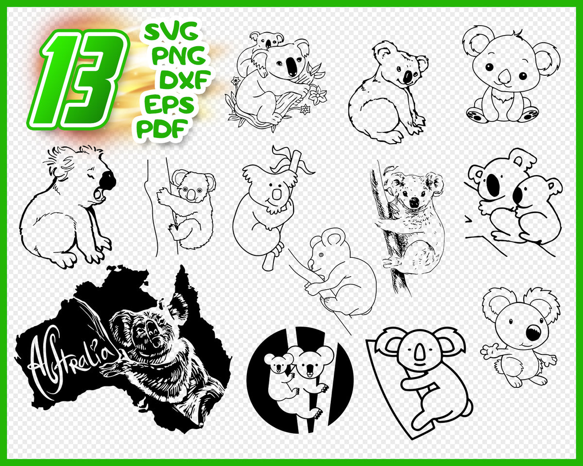 Download KOALA SVG, koala, koala clipart, koala face svg, svg files ...