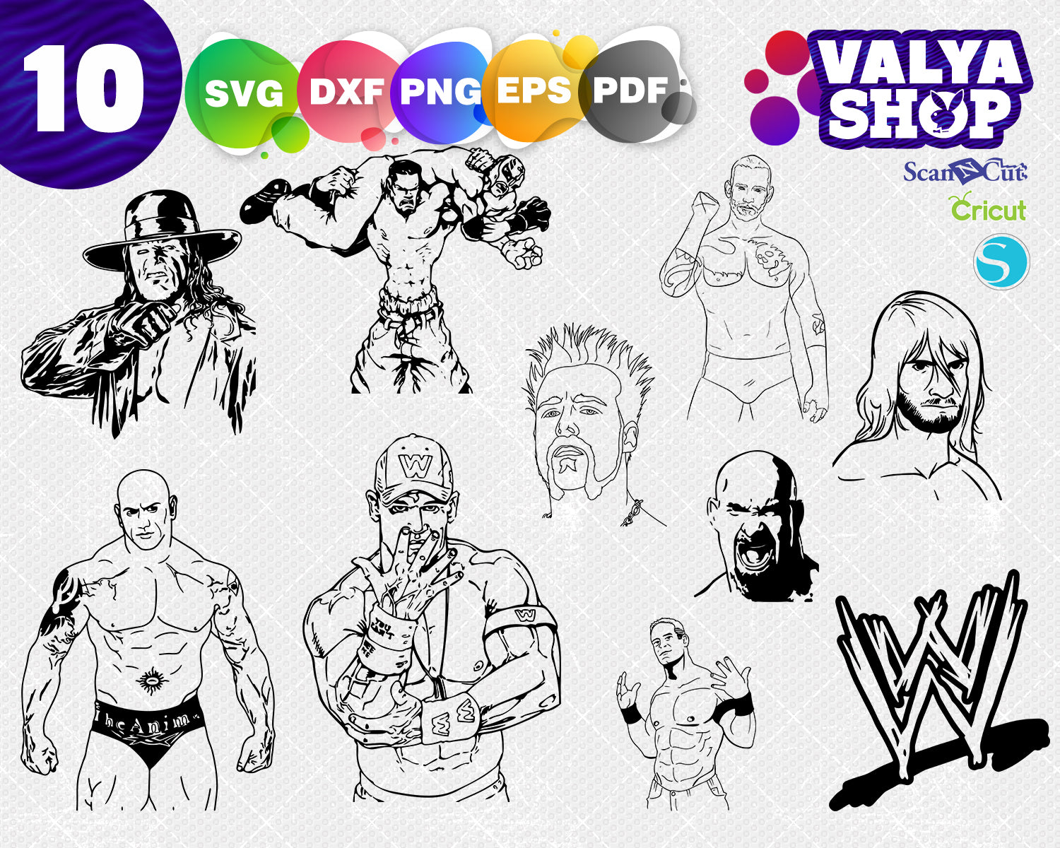 Download Wwe Svg Wrestling Svg Wrestling Eps Sports Svg Wrestling Silhouett Clipartic