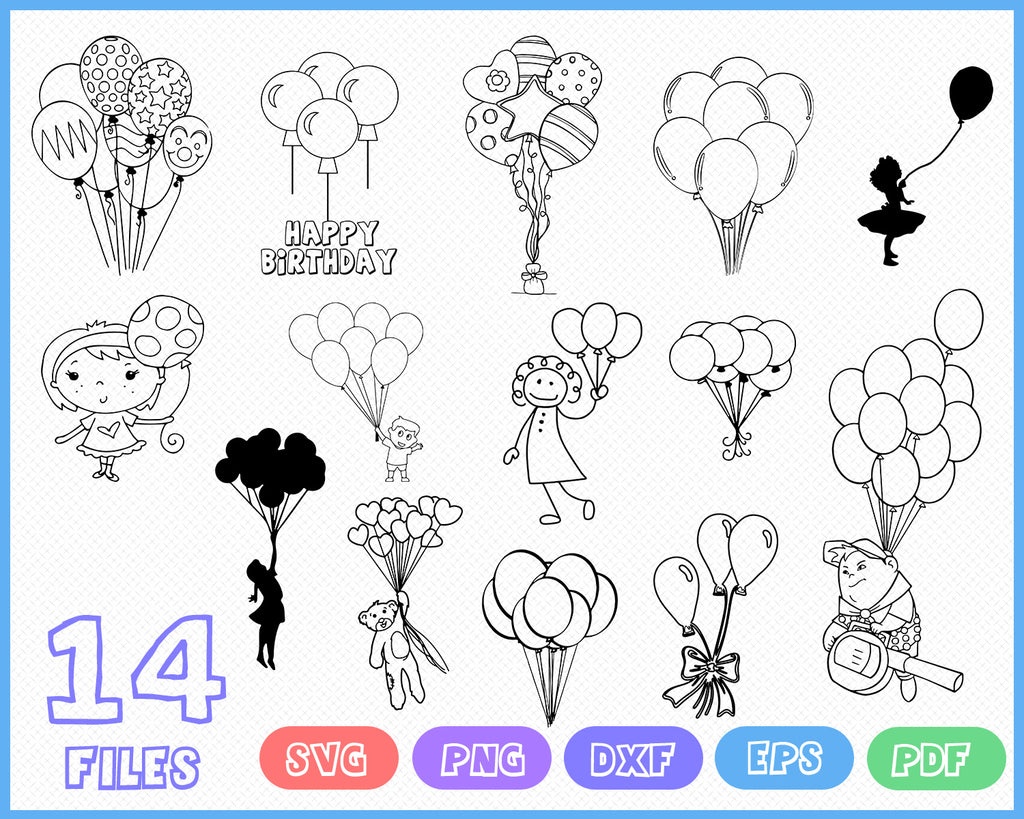 Download Balloons Svg Valentine S Day Balloon String Party Up Clipart Hap Clipartic