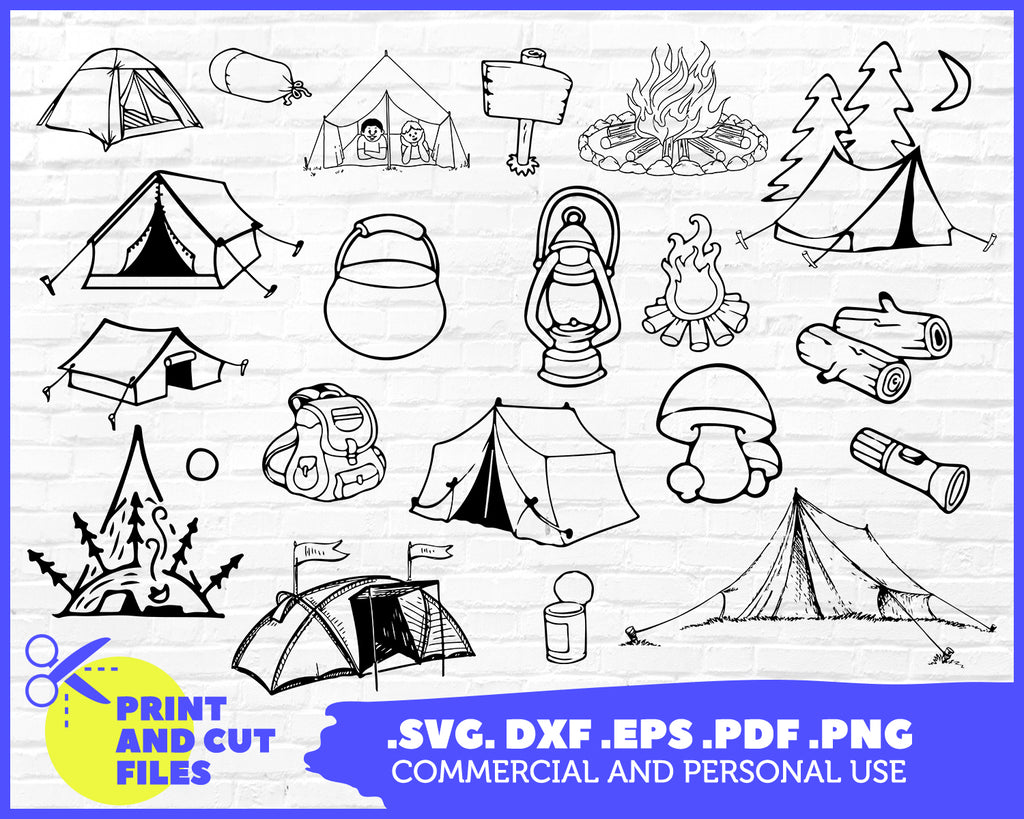 Free Free 259 Camping Vector Svg SVG PNG EPS DXF File