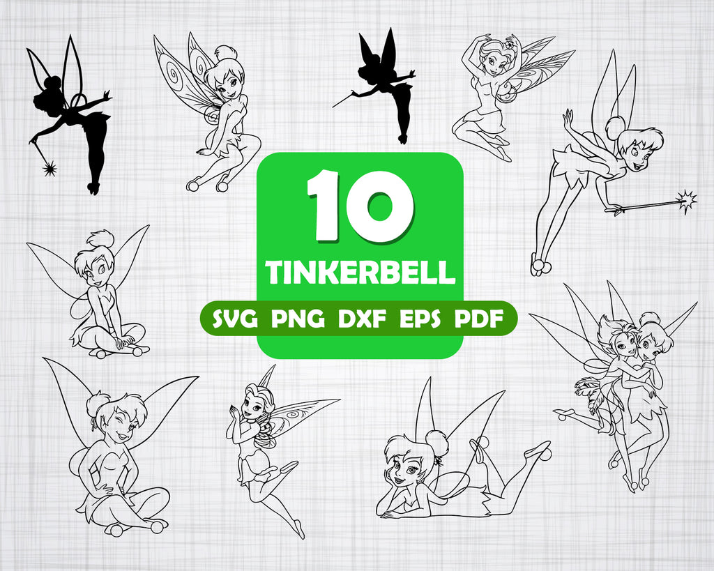 Download Tinkerbell Svg Characters Tinkerbell Bundle Tinkerbell Clipart Cut Clipartic
