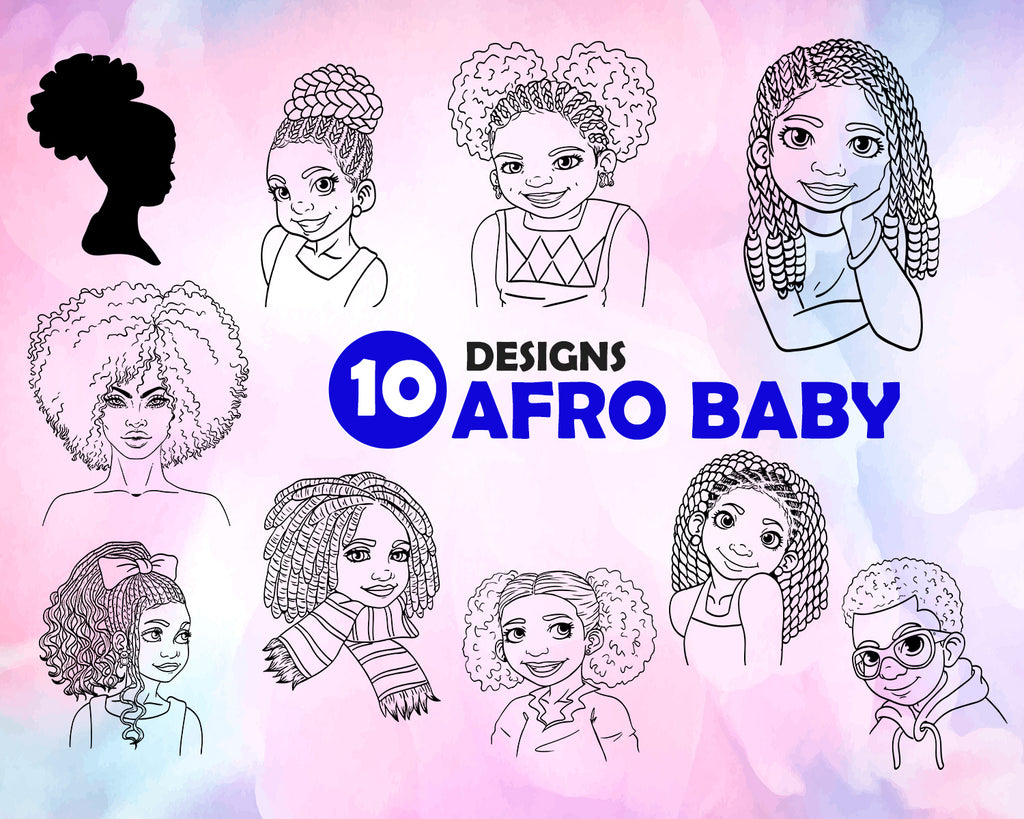 Download Afro Baby Svg Afro Woman Svg African Woman Svg Black Woman Svg Afr Clipartic