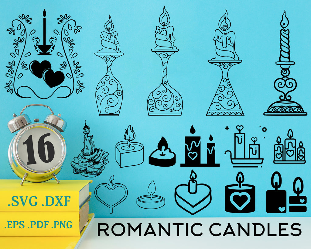 Download Romantic Candles Svg Candle Svg Bundle Candle Svg Candle Clipart C Clipartic