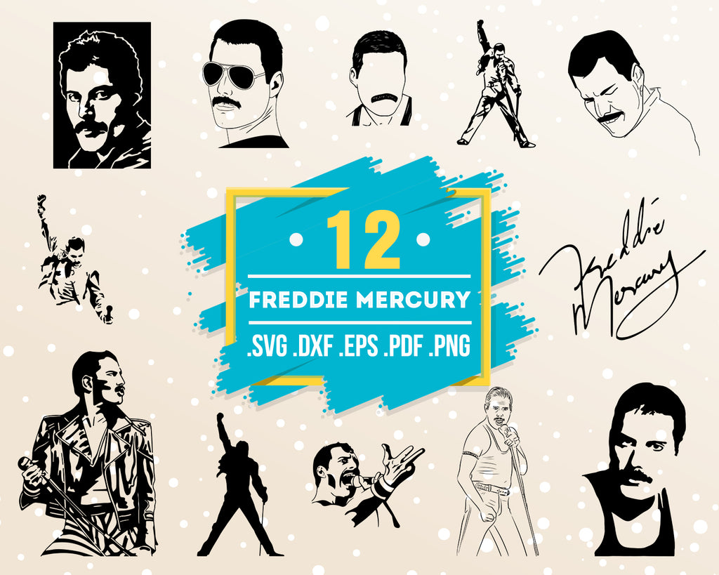 Freddie Mercury svg, Freddie Mercury Wall Print | Queen Poster | Rock