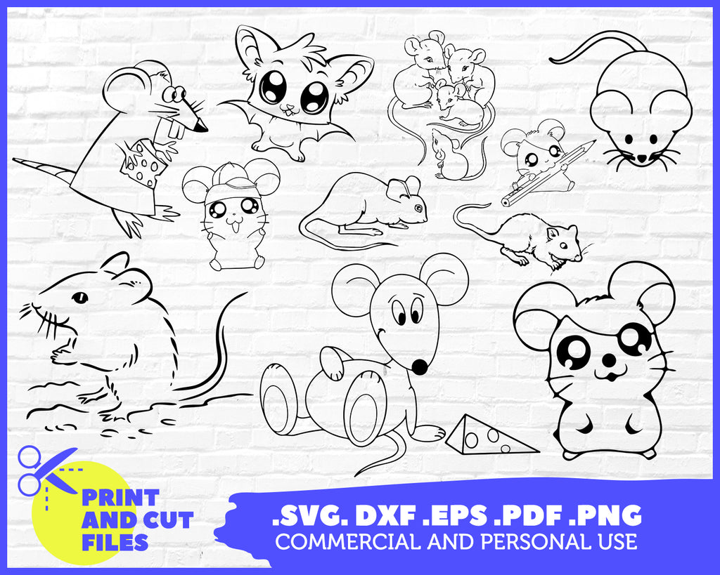 Download Mouse Svg Cute Mouse Animals Stencil File Cricut Cut File Cuttin Clipartic