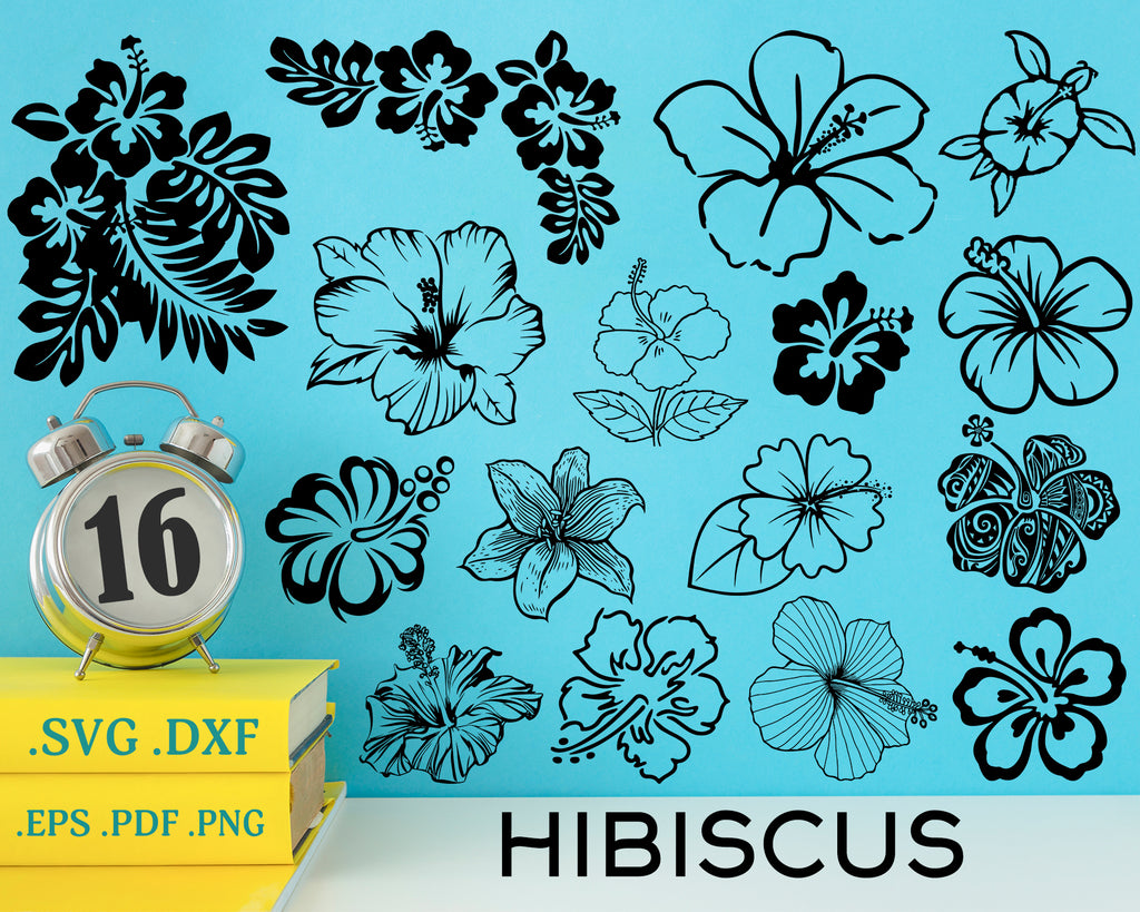 Download Hibiscus Svg Hibiscus Clipart Hawaii Flower Silhouette Stencil Fl Clipartic