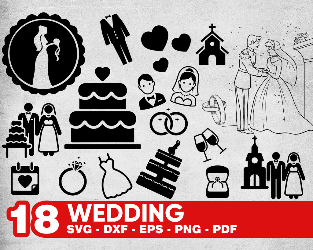 Download Wedding Svg Bride Svg Wedding Cut File Wedding Svg Bundle Pack Mar Clipartic