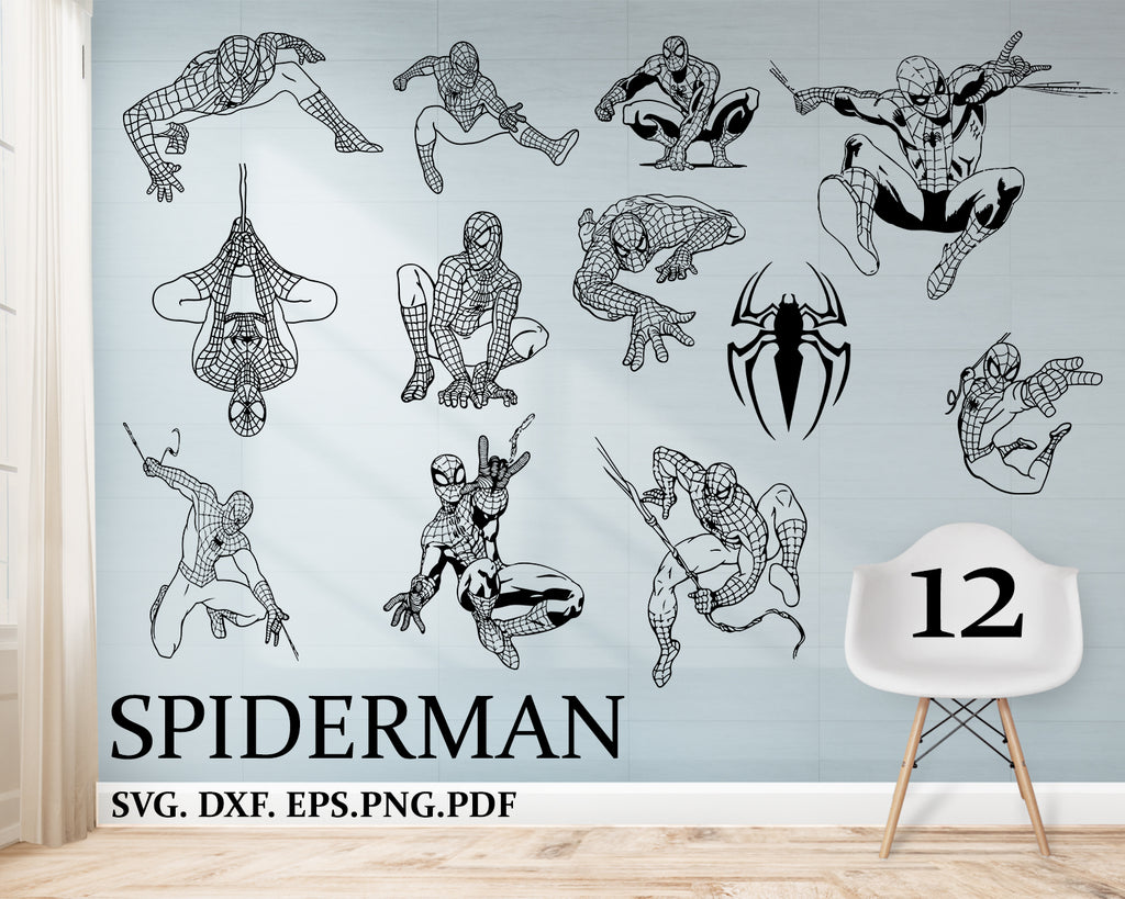 Download Spiderman Svg Bundle Download Spiderman Digital Clip Art Spiderman S Clipartic SVG, PNG, EPS, DXF File