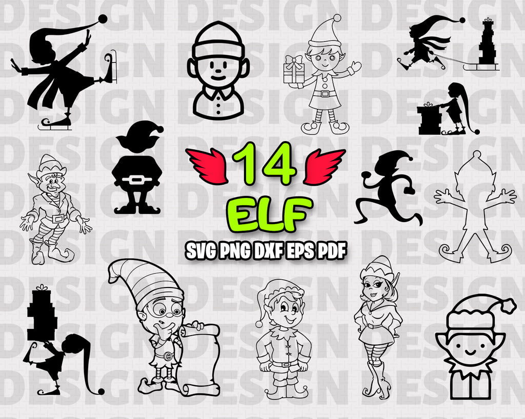 Download Elf Svg Cute Little Elf Christmas Cutting File Holiday Character Clipartic