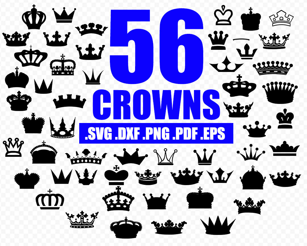 Crown Svg Bundle Queen Crown Svg Princess Tiara King Crown Crown V Clipartic