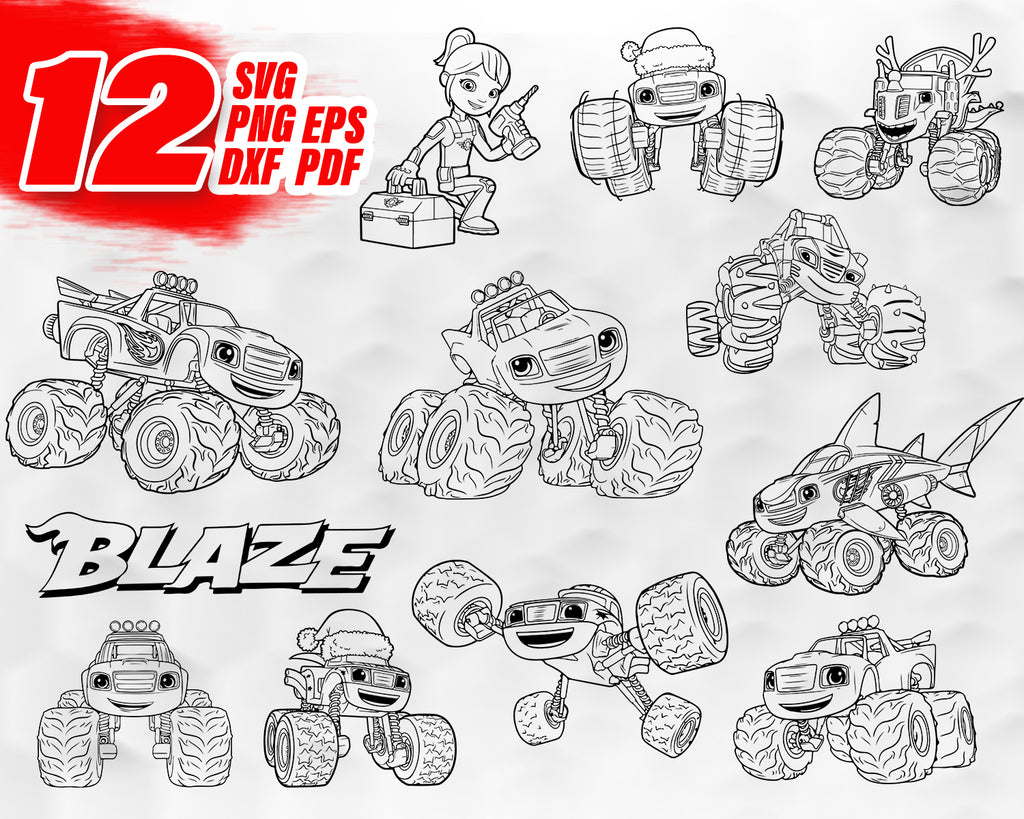 Download Blaze Svg Blaze And The Monster Machines Svg 4 Svg Dxf Cricut Sil Clipartic
