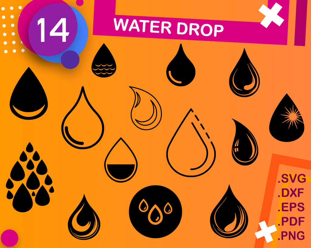 Download Water Drop Svg Bundle Water Drop Svg Drop Clipart Drop Cut Files Fo Clipartic