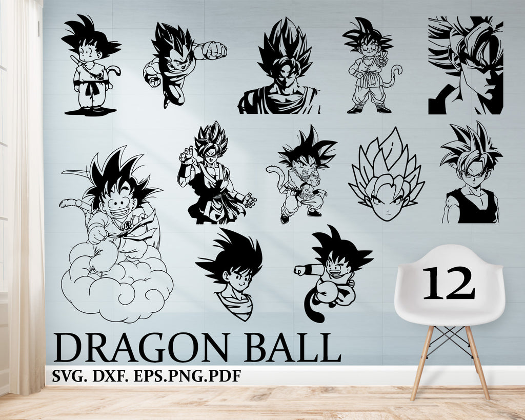 Download Dragon Ball Svg Vector File Super Saiyan Svg Anime Svg Cricut Cut Clipartic