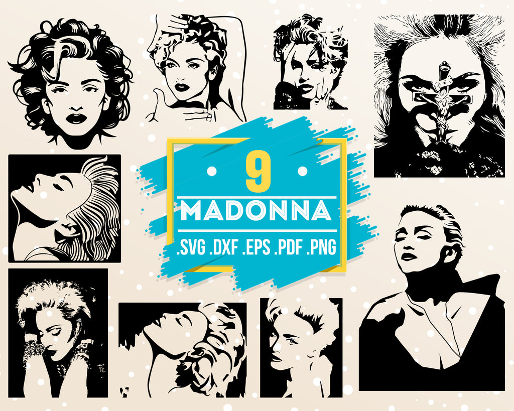 Download Madonna Svg Svg Dxf Png Cut Files Famous Svg Files For Cricut Sexy Clipartic