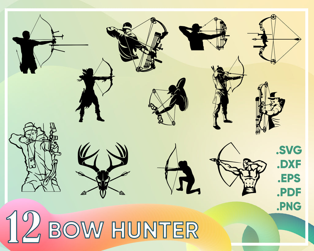 Download Bow Hunter Svg Archer Svg Bundle Archer Cricut Archer Silhouette Clipartic