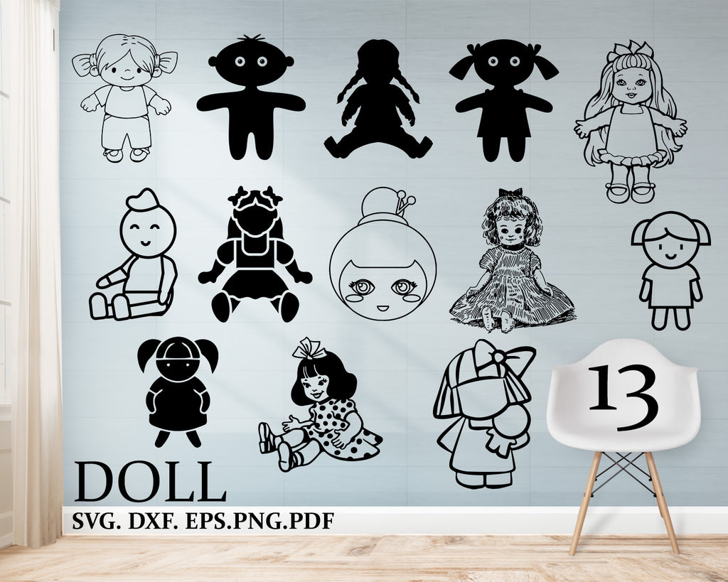 Download Doll Svg Doll Clipart Hand Drawn Toys Svg Baby Svg Clipart Dxf Clipartic