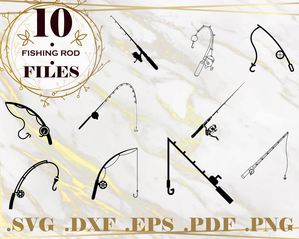 Download Fishing Rod Svg Fishing Svg Fishing Clipart Fishing Files For Cricu Clipartic