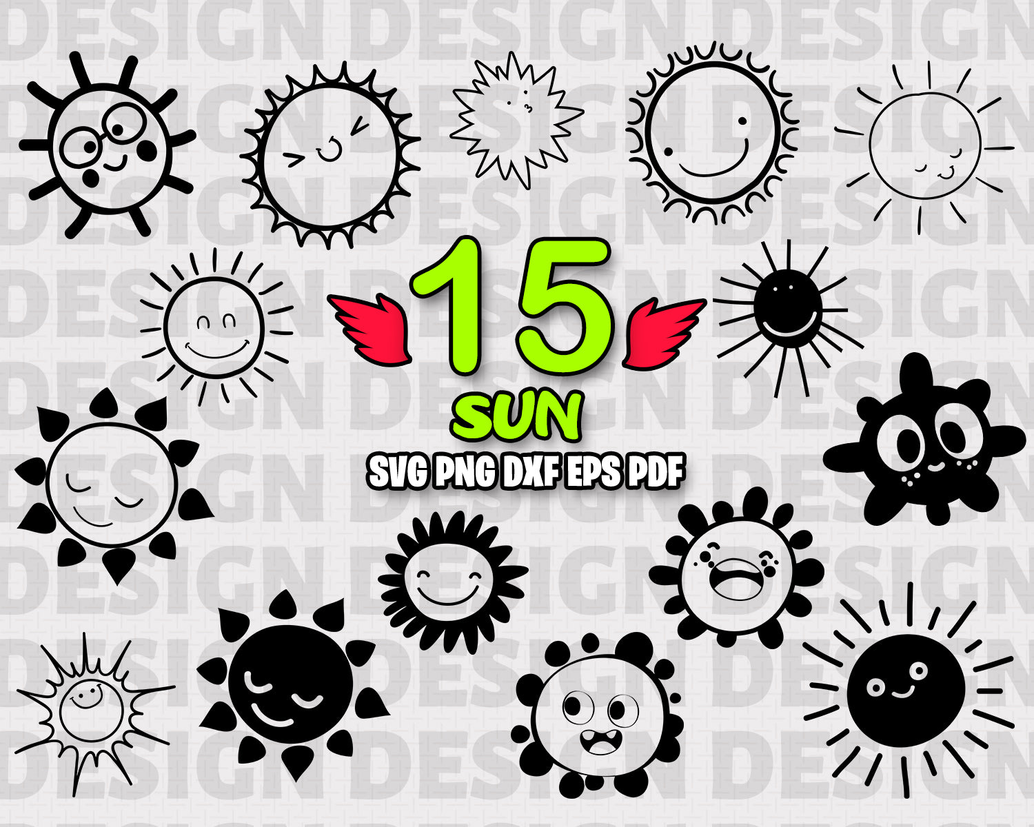 Download Clip Art Sun Clipart Sun Dxf Sun Cutting File Sun Cut File Sun Silhouette Sunny Svg Sun Png Sun Cameo Sun Eps Sun Cricut Svg Sun Svg File Art Collectibles