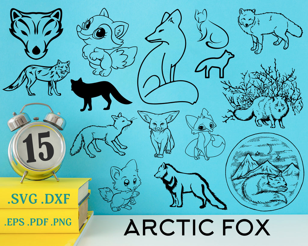 Download Fox Svg Red Fox Silhouette Silver Fox Animal Bundle Arctic Fox Clipartic