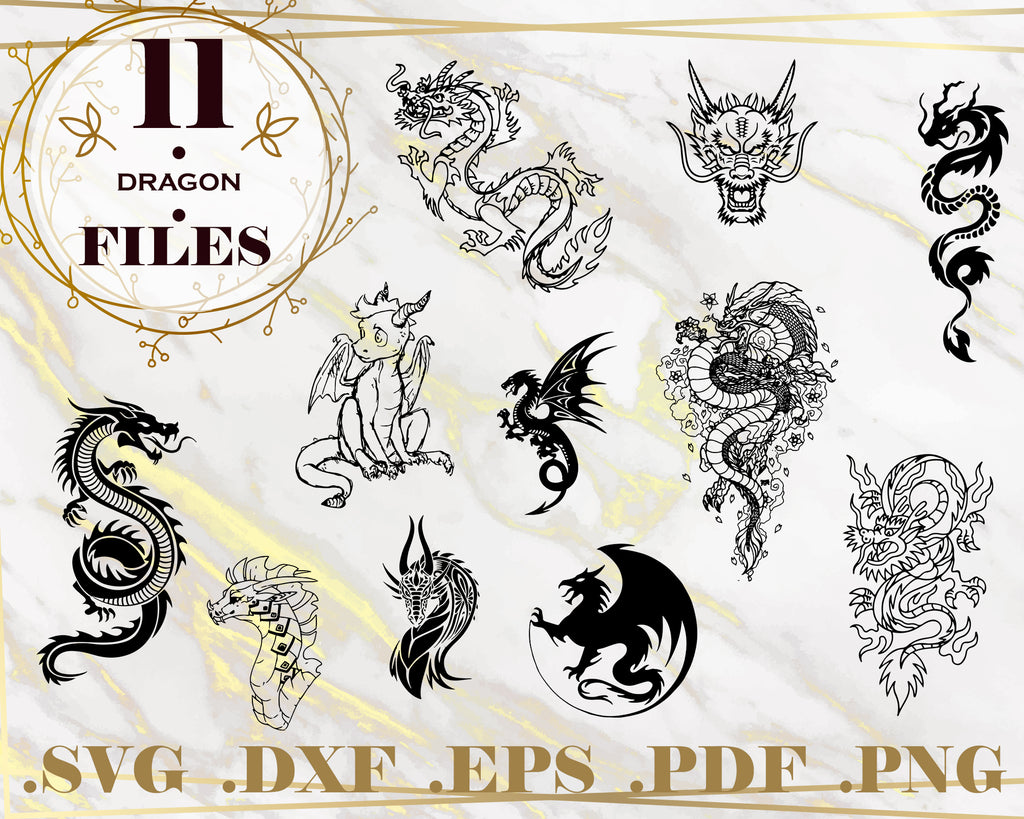 Download Dragon Svg Dragon Silhouette Dragon Clipart Dragon Cut File Dragon Clipartic