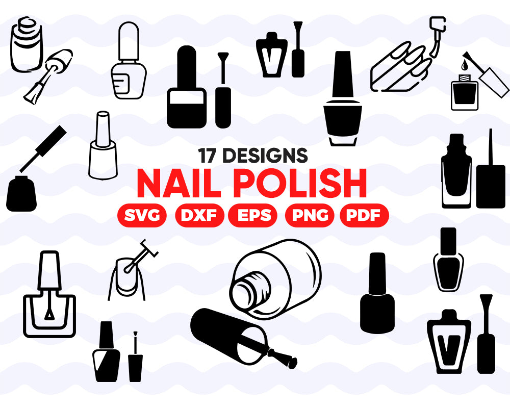 Nail Polish Svg Nail Polish Makeup Svg Nail Polish Clipart Beauty Clipartic