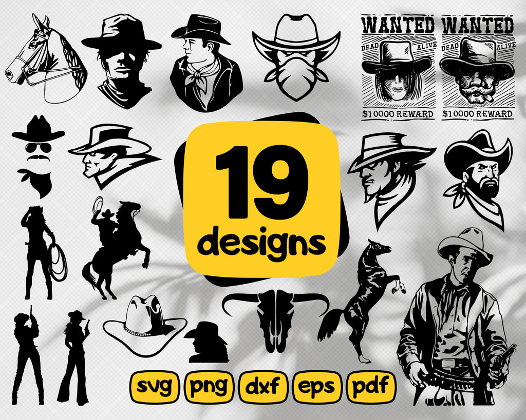 Download Cowboy Svg Bundle Cowboy Svg Cowboy Clipart Cowboy Cut Files For Si Clipartic