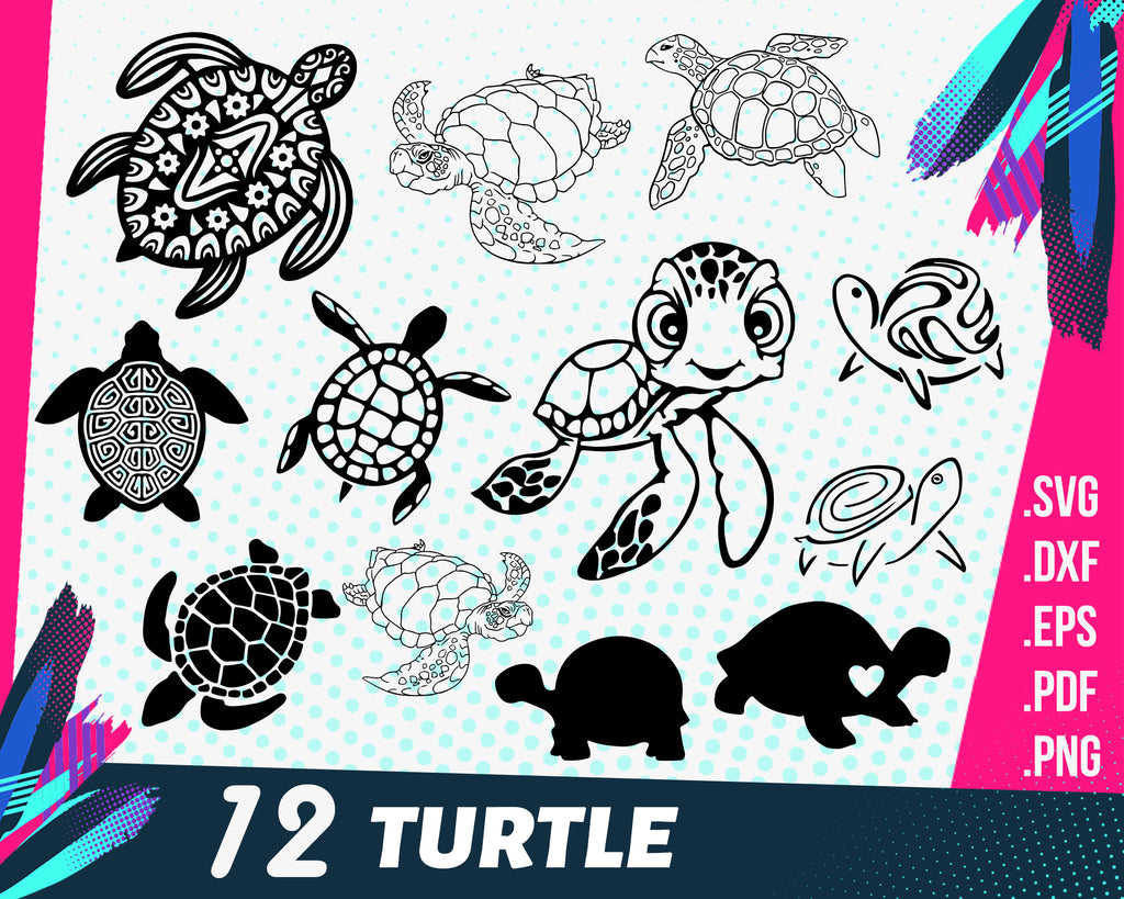 Download Turtle Svg Mandala Svg Silhouette Files Svg Files For Cricut Zentangle Svg Clip Art Art Collectibles