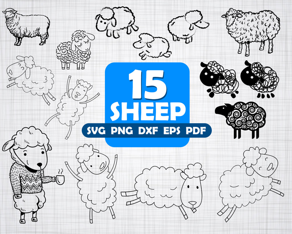 Download Sheep Svg Sheep Clipart Lamb Svg Sheep Cut File Sheep Silhouette Clipartic