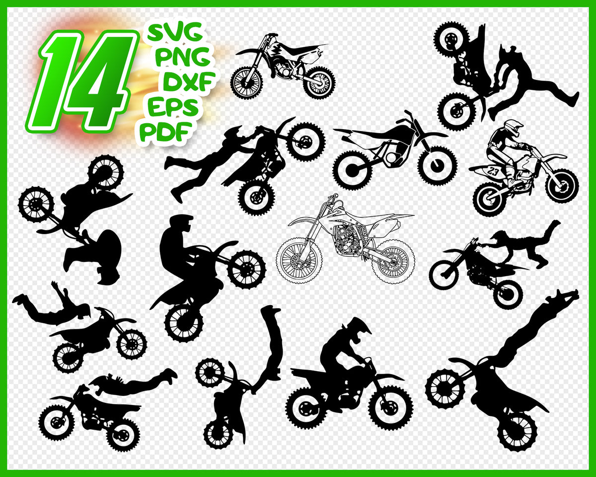 Download Dirt Bike SVG Cut File - Dirt Bike Bundle SVG - Dirt Bike ...