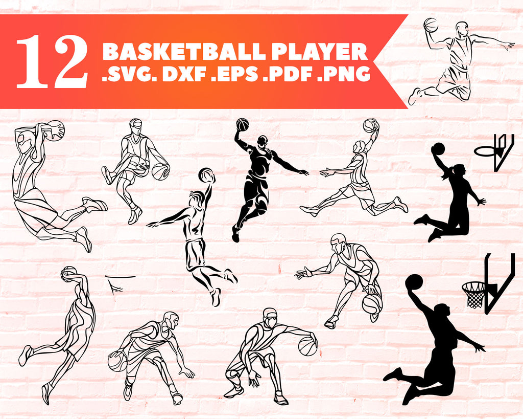 Download Basketball Player Svg Basketball Svg Files Basketball Player Silhoue Clipartic