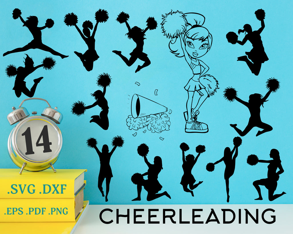 Ringlet pels halt Cheerleading SVG, Cheer Cut file Bundle, Cheer SVG, #cheer, pom poms s –  Clipartic