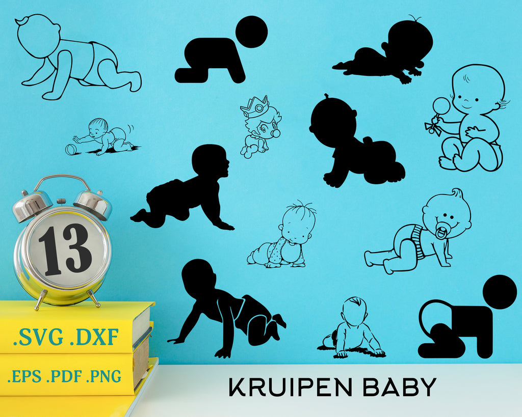 Download Kruipen Baby Svg Baby Crawling Svg Baby Crawl People Baby Shower Clipartic