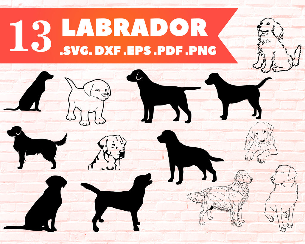 Labrador Svg Golden Retriever Svg Retriever Svg Dog Svg Puppy Svg Clipartic