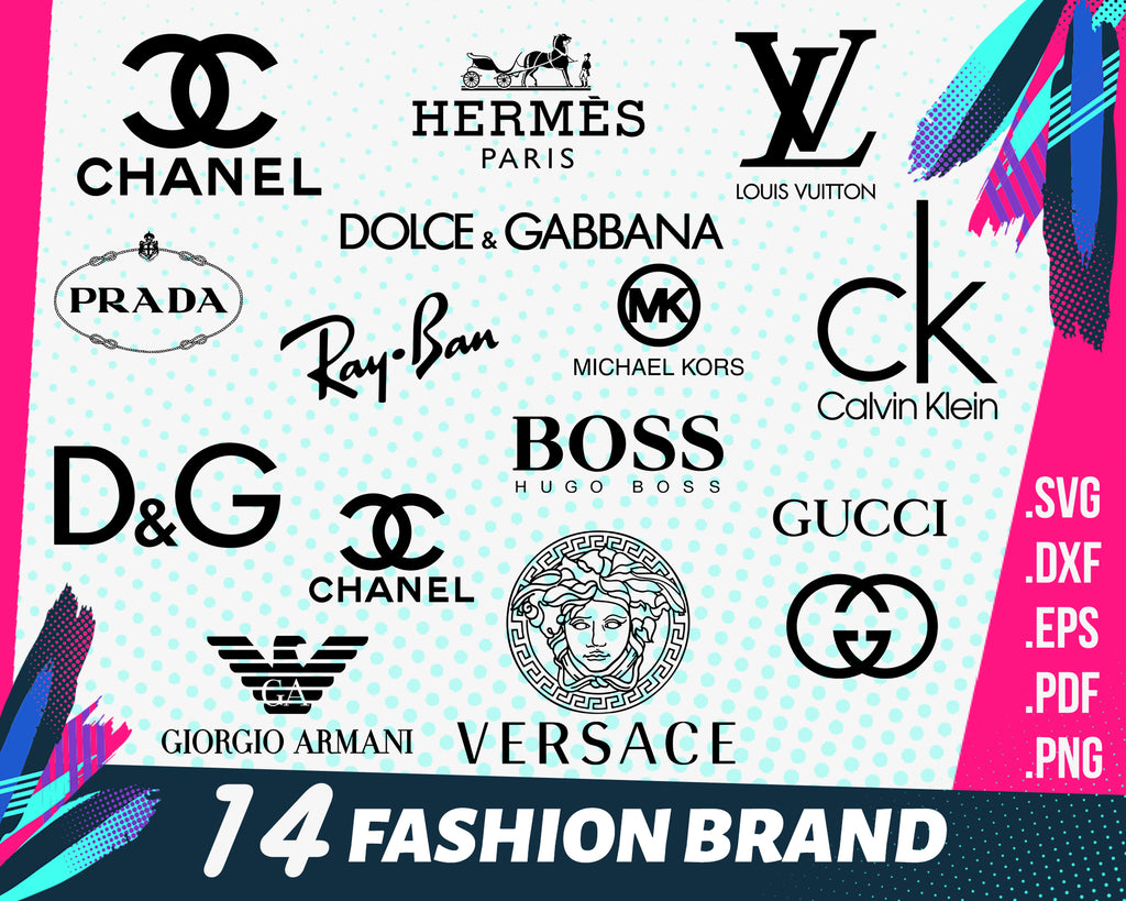 Fashion Brand Svg Logo Fashion Brand Bunlde Louis Vuitton Svg Chane Clipartic