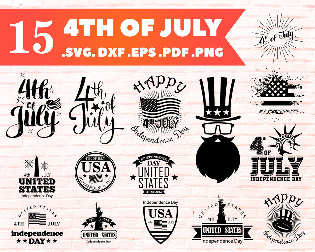 Download 4th Of July Svg Silhouette Cricut Svg Png Clip Art Download Pat Clipartic