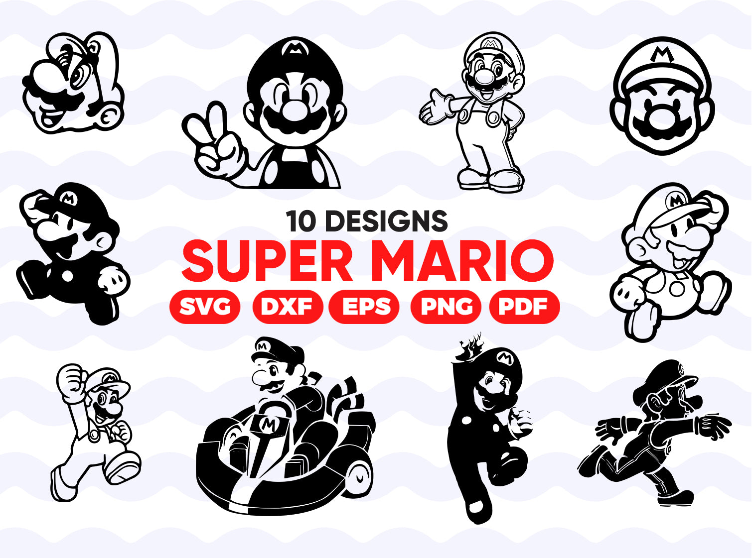 Download Super Mario Svg Mario Svg Luigi Svg Bowser Svg Princess Peach Svg Clipartic