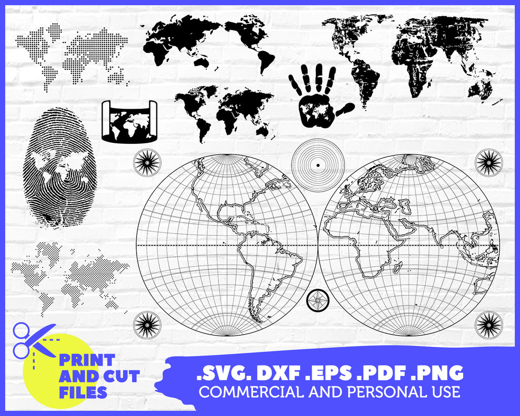 Download World Map Svg World Svg Travel Svg World Map Clipart Png Cricu Clipartic