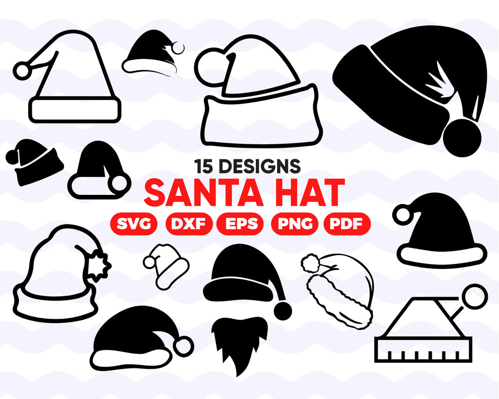 Download Santa Hat Svg Christmas Hat Svg Svg Bundle Santa Svg Christmas Clipartic