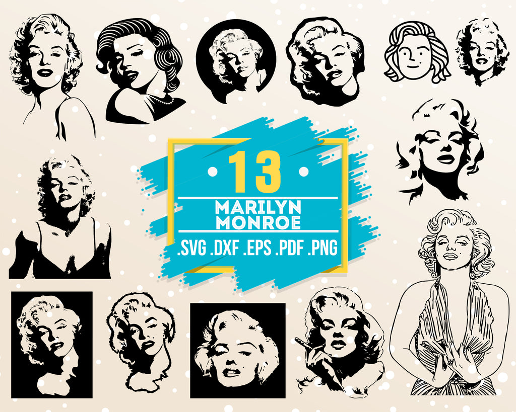 Marilyn Monroe Svg Celebrity Svg Celebrity Clipart Marilyn Monroe D Clipartic