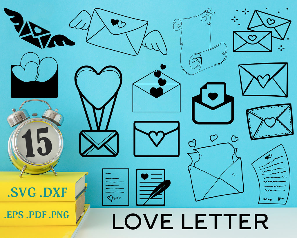Download Love Letter Svg Clipart Valentine Envelope Svg Invitation Card Svg Clipartic