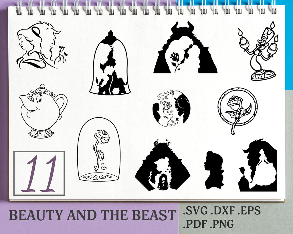 Beauty And The Beast Svg Beauty And The Beast Clipart Svg Files For C Clipartic