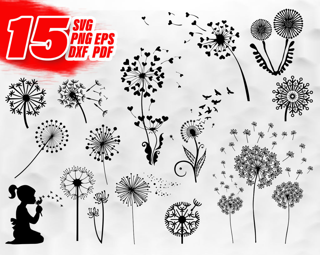 Download Dandelion svg, Dandelion cut files - dandelion cricut ...