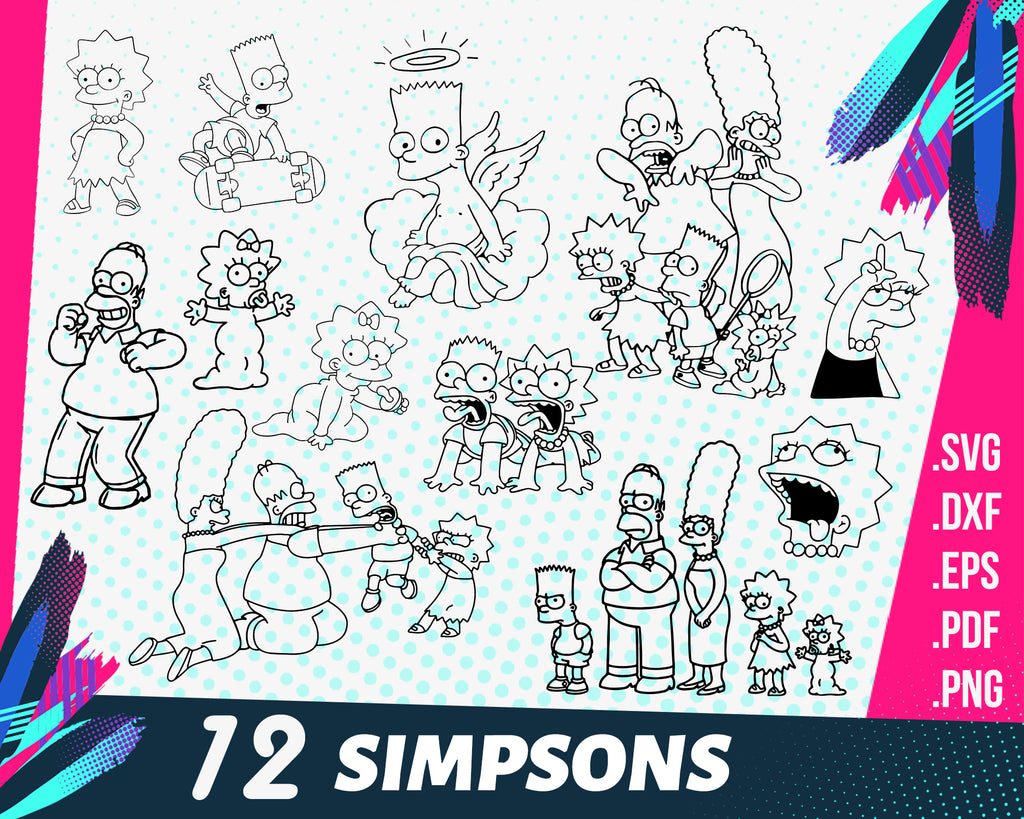 Download Simpsons Svg Bart Simpson Svg Lisa Simpson Svg Snowball Svg T Shir Clipartic