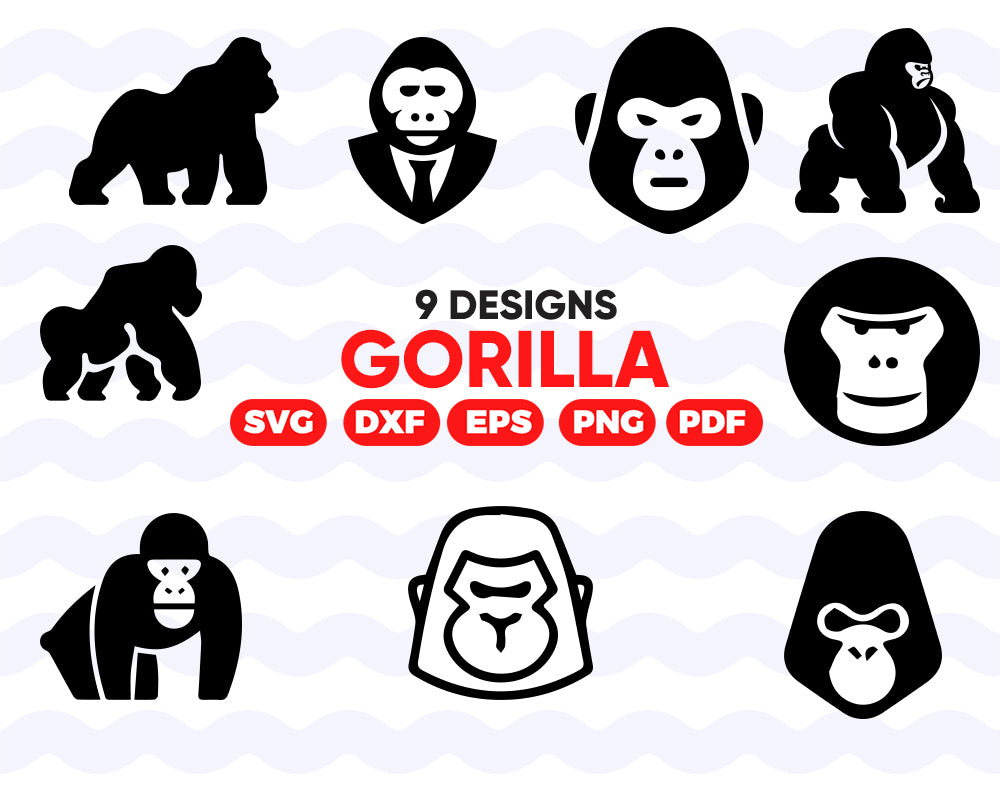 Download Gorillas Svg Gorilla Silhouette Monkey Svg Gorilla Head Svg King K Clipartic