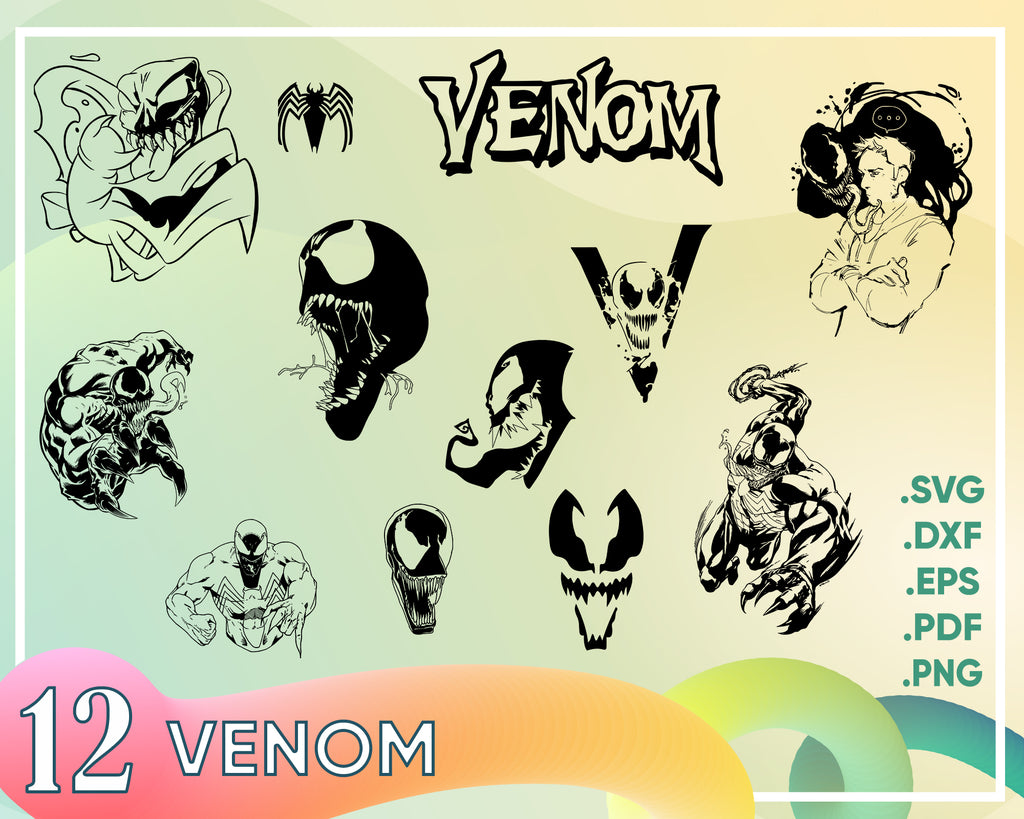 Download Venom Svg Venom Svg Vector Venom Clipart Cut File Venom Clip Art Clipartic