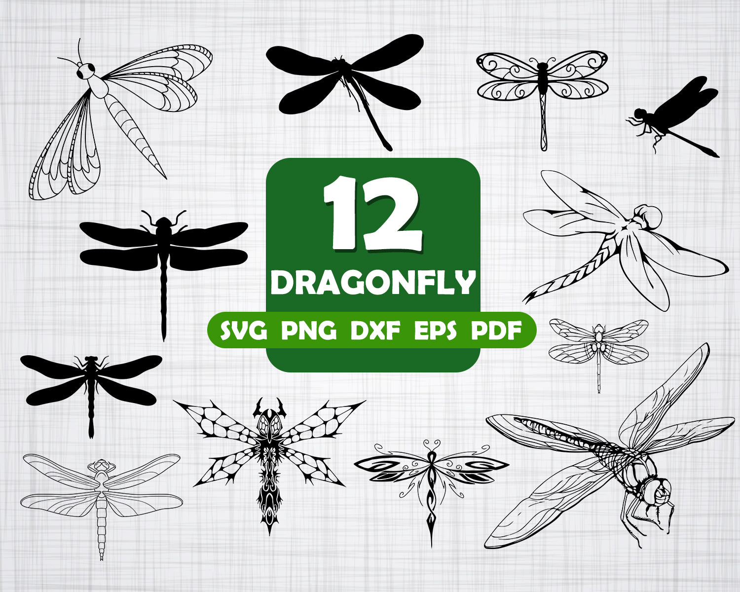 Free Free Black And White Dragonfly Svg