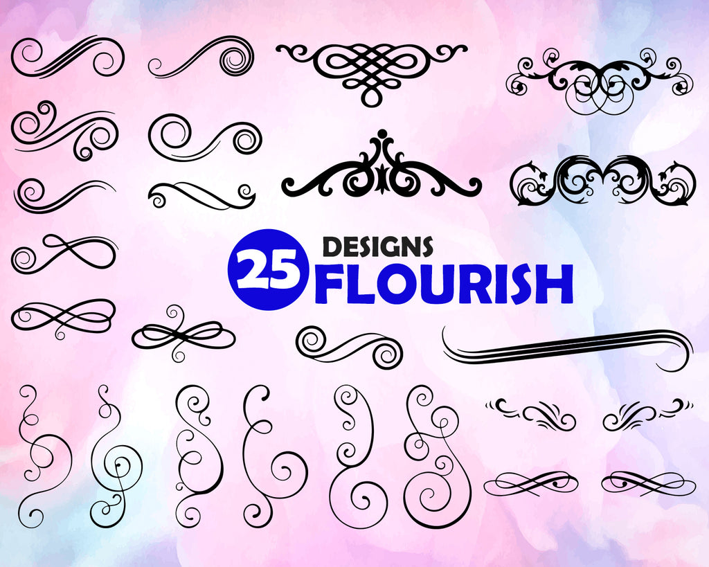 Download Jpg Set Of Flourishes And Curls Svg Digital Download Cutting Files For Cricut Swirls Svg Files Eps Png Flourishes Svg Bundle Clip Art Art Collectibles Seasonalliving Com