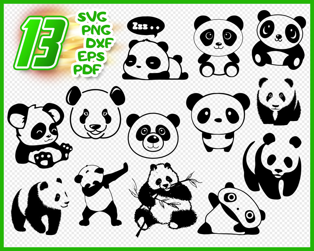 Download Panda svg, Panda Clipart, Panda Cricut, cute panda svg ...
