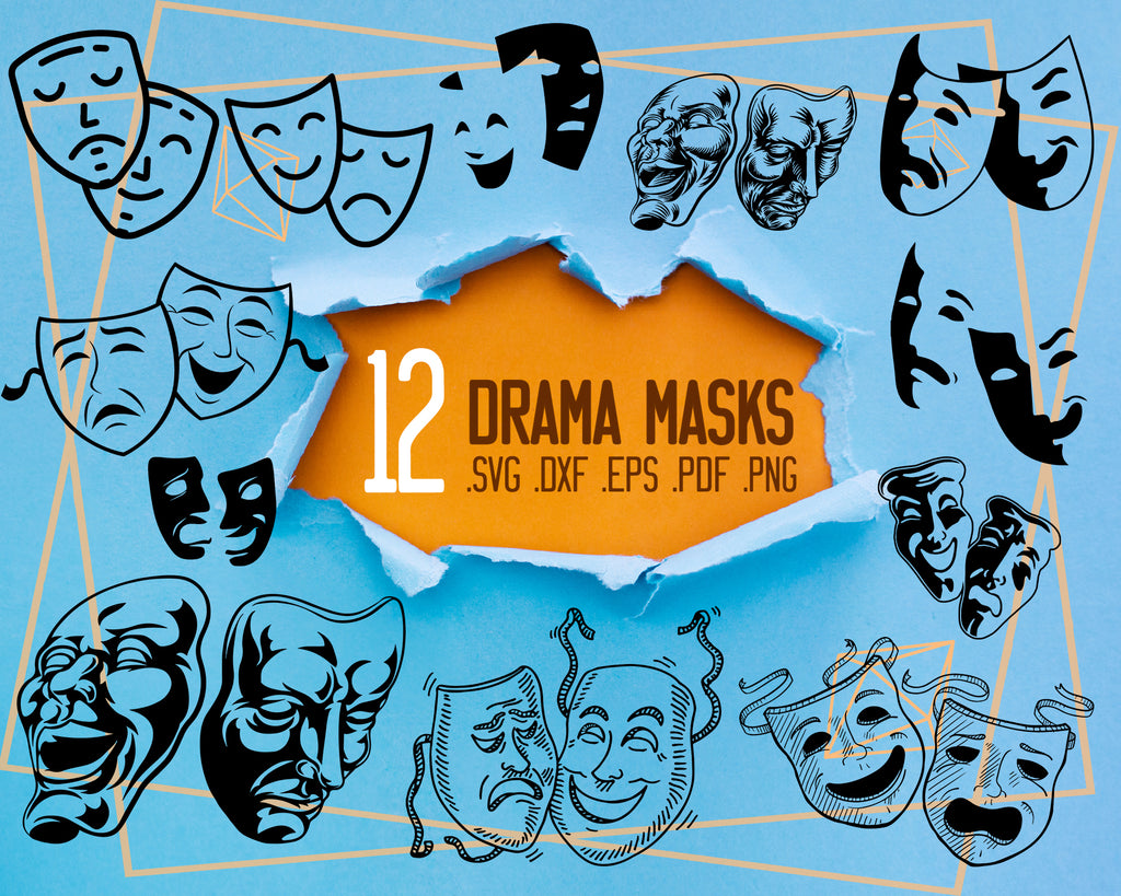 Download Drama Masks Svg Happy Sad Mask Svg Mask Theater Svg Drama Svg Hap Clipartic